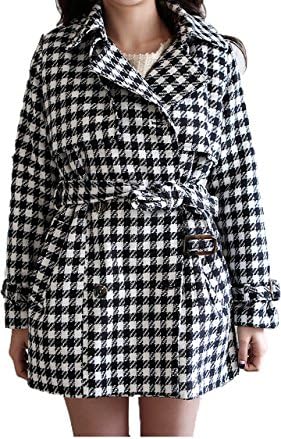 Fassionmap Hound Check Coat In Women