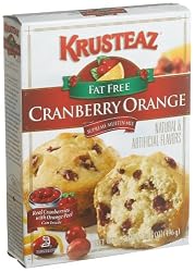 Krusteaz Cranberry Orange Supreme Muffin Mix, Fat Free, 17.5-Ounce Boxes (Pack of 12)