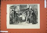 1874 HOSPITAL LADY`S COLLECTING BOX CITY DONORS PRINT