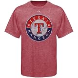 Buy Texas Rangers Ballyard Legends Red Heathered T Shirt