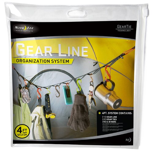 Nite Ize GLN4M1R8 Gear Line 4Feet SBiner DoubleGated Carabiner Clips Picture
