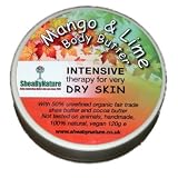 Crème du Corps Intensive avec le Beurre de Karité Pur, Infusé avec des Huiles Essentielles de Mangue et Citron Vert- pour la Peau très Sensible et Sèche 120g
