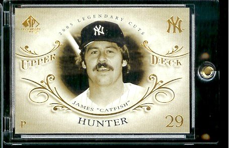 2005 Upper Deck Legendary Cuts # 13 Catfish Hunter Oakland Athletics Baseball Card