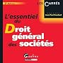 Essentiel du droit g�n�ral des soci�t�s
