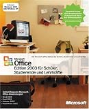  : Microsoft Office Student and Teacher Edition 2003 - Complete package - 3 PC in one household - EDU - CD - Win - German