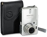 Leather Camera Case for the Pentax Optio S7, S12 - Black