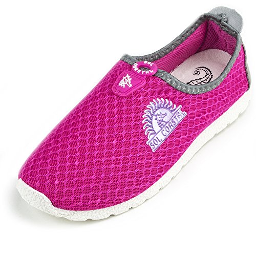 Sol Coastal Women's Shore Runner Water Shoes (Daiquiri Pink, Size