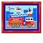 Olive Kids Heroes Large Framed Art- Gloss Red Frame