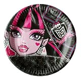 8 Assiettes Monster High - Anniversaire Enfant - Goûter enfant