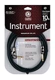 Planet Waves 10' Circuit Breaker 1/4 Instrument Cable w/ Right Angle