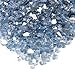 Real Flame Fire Glass Filler, Blue Reflective Glass