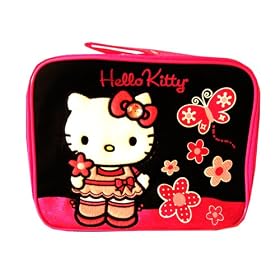 Hello Kitty: Lunch Bag Black and Pink Butterfly by Hello Kitty