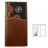Silver Cross and Textured Leather Wallet