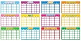 12 Months Blank Calendar Bulletin Board