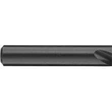 Chicago Latrobe 239 High-Speed Steel Reduced Shank Drill Bit, Black Oxide Finish, Round Shank, 118 Degree Conventional Point