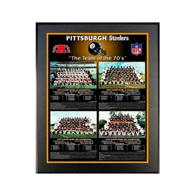 Pittsburgh Steelers Team of the 70s 15 x 19 Plaque from Healy Pro