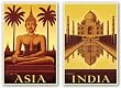 Exotic India and Escape to Asia Set by Steve Forney 24"x16" Art Print Poster
