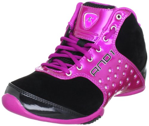 AND1 REIGN MID 1001201095, Scarpe da Basket donna, Nero (Schwarz (Black/Purple/Purple)), 38.5