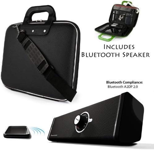 Microsoft Surface Pro 4 Executive Leather Carrying Shoulder Bag Messenger Bag + Bluetooth Speaker