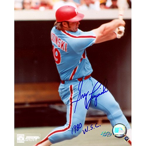 Mounted Memories Philadelphia Phillies Greg Luzinski 8X10 Autographed Photograph With ''1980 Wsc'' Inscription