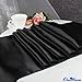 OurWarm Black Satin Table Runner 12