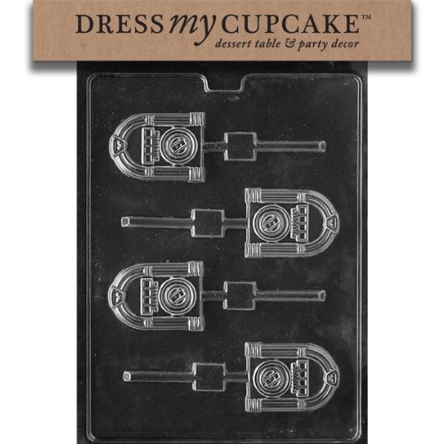 Dress My Cupcake DMCM166 Chocolate Candy Mold, Juke Box Lollipop