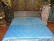 Silk Bedding Dodger Blue Bedspread Coverlet Sofa Throw King Sized Bed Linen