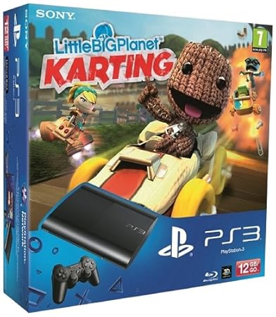Console PS3 Ultra slim 12 Go noire + Little Big Planet : Karting (30 euros remboursés en plus)