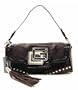 Guess Dream Half Flap Brown Vinyl Ladies Handbag