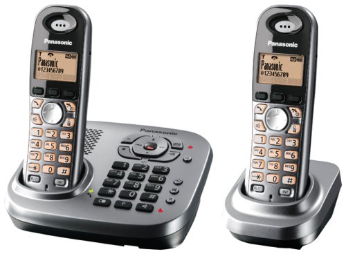 Panasonic KXTG7342EB Dual Keypad DECT Telephone & Answering Machine Twin