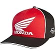 Fox Racing Honda Team Men's Flexfit Racewear Hat - Black/Red / Large/X-Large