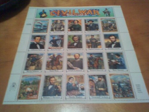 Civil War Collectible Stamp Sheet