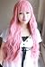 NANA Layla Serizaw milkshake pink curly wavy Cosplay wig/ lady wig + free pink wig cap