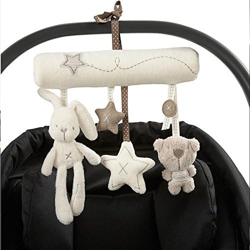 GYBER TM Hanging Toy Baby Rattle Toy Soft Plush Rabbit Musical Mobile Products