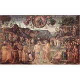 Pietro Perugino (Frescoes in the Sistine Chapel, scene: Baptism of Christ) Art Poster Print - 13x19