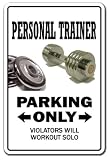 51ncGOPaj%2BL. SL160  PERSONAL TRAINER ~Sign parking weights gym fitness gift
