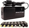 Universal Laptop Notebook AC Adapter Power Supply Charger Cord for ASUS, Averatec, Compaq, Dell, Fujitsu, Gateway, HP, IBM, NEC, Panasonic, Sony, Toshiba with 9 DC Connectors (90W)
