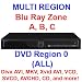 Multi region Blu Ray DVD player - Blu Ray ZONE A B