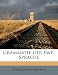 Grammatik Der Ewe-Sprache