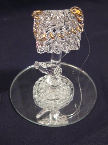 24kt Gold Plated Spun Glas Figurine/Ornament Chapel/Church