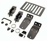 Rugged Ridge Black Chrome Trim Accessories for Jeep Hood Kit Jeep Wrangler 1997 to 2006 (TJ) Hood Hinges, Windshield Tie Down, Hood Vent and Latches, and Footman Loop