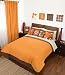 Orange Brown Beige Comforter Sheets Bedding Set Queen 12 Pcs