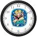 Lord Ganesha Hindi Religion Wall Clock by WatchBuddy Timepieces (Slate Blue Frame)