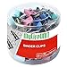 MyLifeUNIT Colorful Metal Binder Clips 15mm Notes Letter Paper Clip Office Supplies, 60PCS