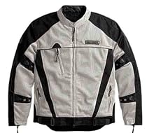 Harley-Davidson&reg; Men's Cold Steel Mesh Jacket-LIMITED EDITION. Reflective. Diamond Ice-97291-09VM; Black-97290-09VM