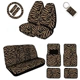 A Set of 2 Universal Fit Animal Print High Back Front with Universal Bench Seat... by MULTI_B