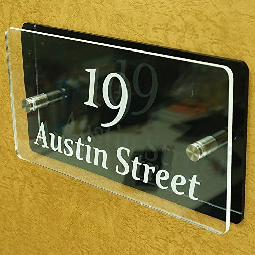 Customize Modem Stylish Address Plaques House Number Company logo plate (12" x 6')