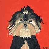 Yorkie Art Poster Print by Holly Hempel, 14x14