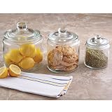 Circleware 3-Piece Glass Stor Canister Set