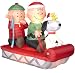 Gemmy 1013000 Airblown Inflatable - Peanuts - Snoopy on Sleigh